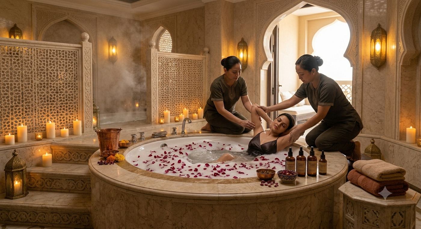 Four-Hand Jacuzzi at IRA Luxurious Spa