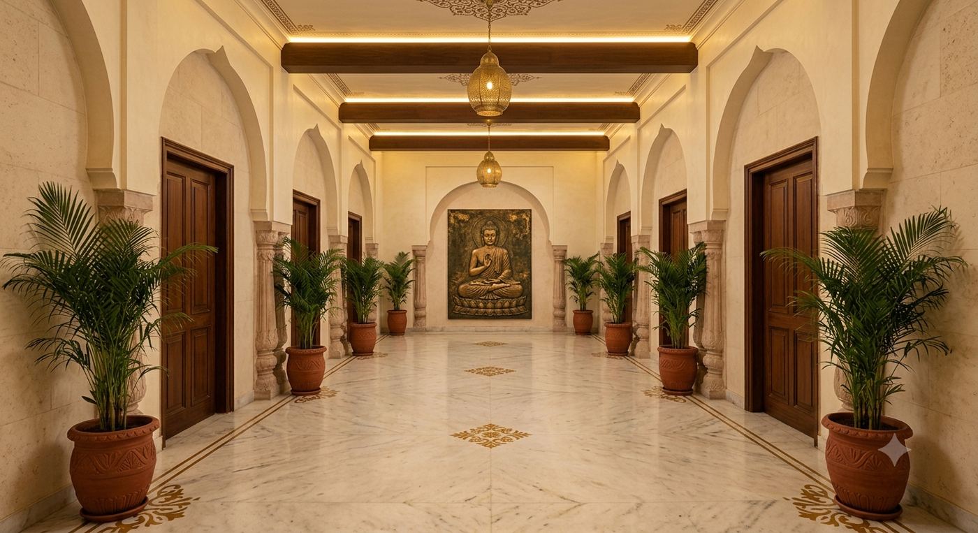 IRA Luxurious Spa interior corridor