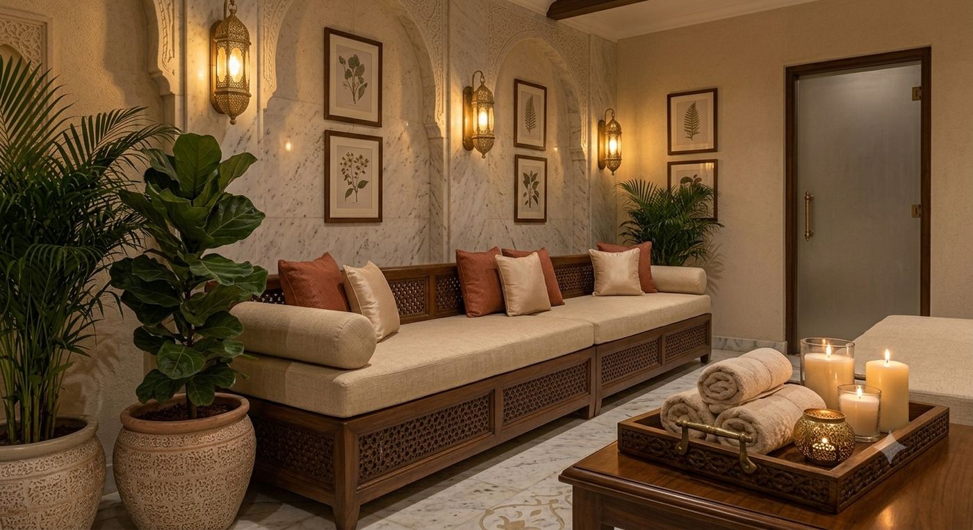 IRA Luxurious Spa relaxation corner