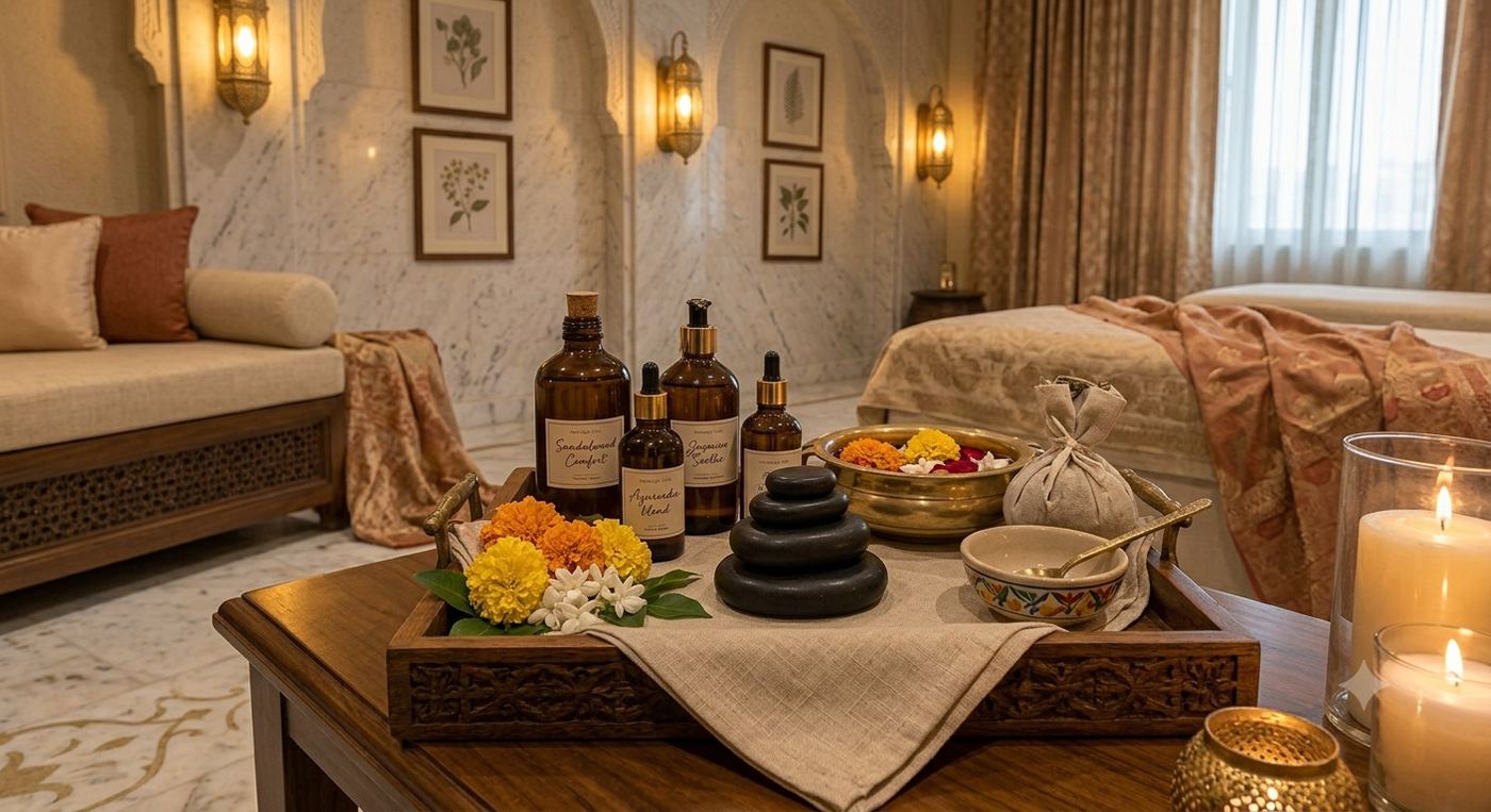 IRA Luxurious Spa treatment setup