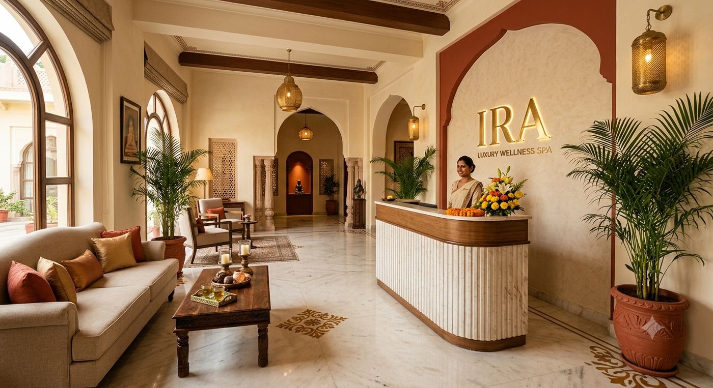 IRA Luxurious Spa reception, Prahlad Nagar Ahmedabad